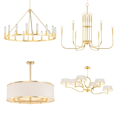 Modern Chandelier Collection 3D model image 1 