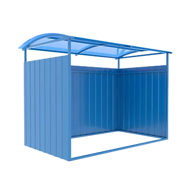 Outdoor Trash Container Cabinet | 1908 x 3200 x 2305 3D model image 1 