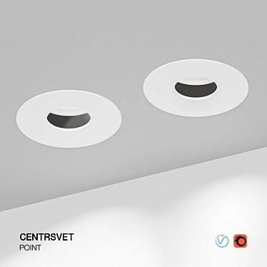 Invisible Glow: Modern LED Ceiling Light 3D model image 1 