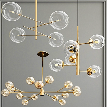 Globe Pendant Light Collection 3D model image 1 