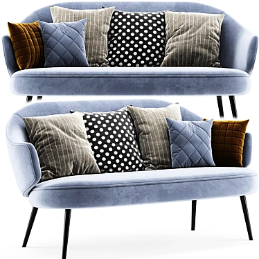 Elegant Charlotte Sofa: Modern Comfort 3D model image 1 