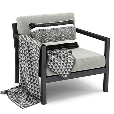 Elevate Your Outdoor Style with RH Palma Armchair 3D model image 1 