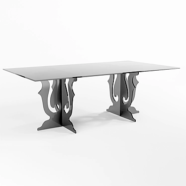 Luxury Italian Table: Table Venice 3D model image 1 