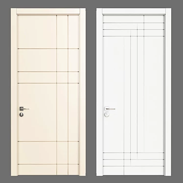 Stylish Entryway Solution: Door 09 3D model image 1 