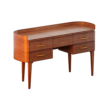 Vintage Art Deco Dressing Table 3D model image 1 