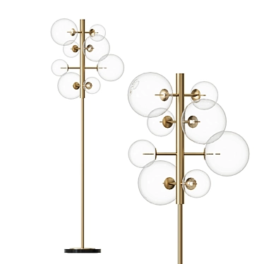 Elegant Eichholtz Tempo Floor Lamp 3D model image 1 