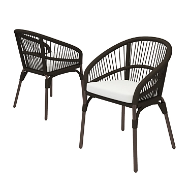 Elevate Outdoor Comfort: Janus et Cie Nexus Armchair 3D model image 1 