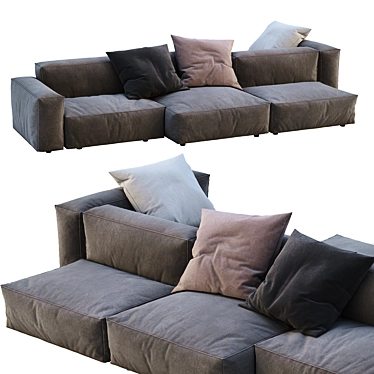 Flexteam Reef Sofa: Modern and Versatile Design 3D model image 1 