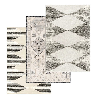 Luxury Carpets Set - High-Quality Textures 3D model image 1 