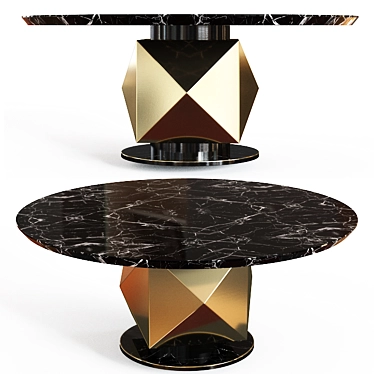 Elegant Round Giorgio Dining Table 3D model image 1 