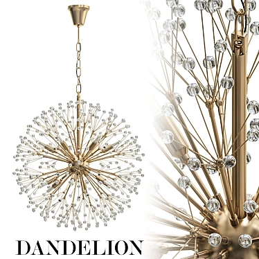 Dandelion Designer Chandelier 3D model image 1 