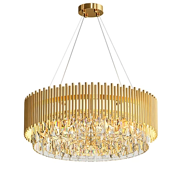 Exult: Striking Designer Chandelier 3D model image 1 