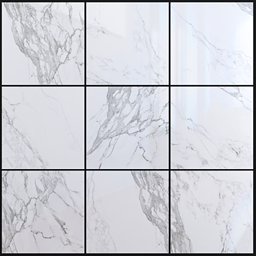 Eternal White Marble: Luxury Texture Set 3D model image 1 