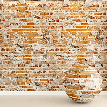 Vintage Brick Texture 3D model image 1 