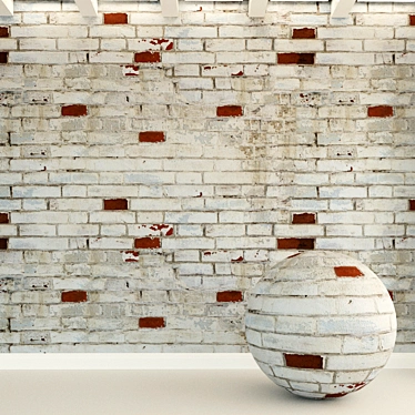 Vintage Brick Wall Texture | High Resolution Seamless | Bump & Reflection Maps 3D model image 1 