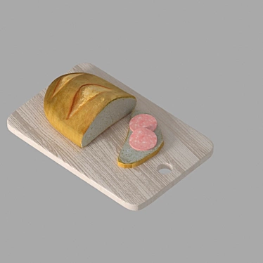 Kitchen Decor Bread 3D model image 1 