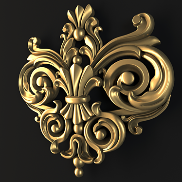 CNC-Ready Decor Ornament 3D model image 1 