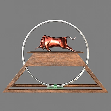 Majestic Bull Decor - Lighting 3D model image 1 