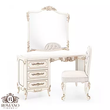 Romano Home Olivia Writing/Dressing Table 3D model image 1 