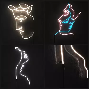Title: Neon Light Collection - Set 1 3D model image 1 
