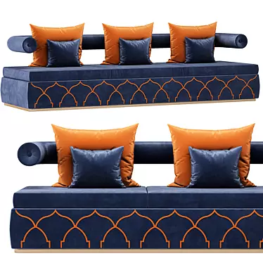 Arabic Modern Sofa 3D model image 1 