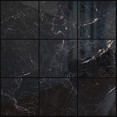 Java Black Marble Set - High-Quality Textures 3D model image 1 