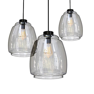 Designer Pendant Light - Pilar 3D model image 1 