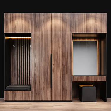 Modern Furniture Composition - 3040x2650x615 mm 3D model image 1 