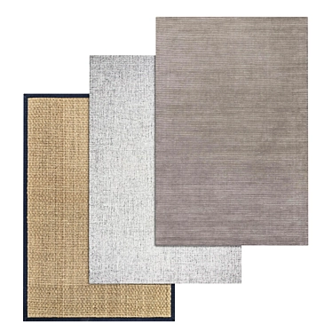 Luxury Rug Set | High-Quality Textures 3D model image 1 