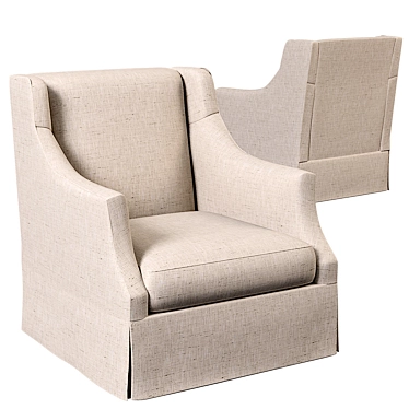 Sophisticated Sabrina Swivel Chair: Exquisite Design, Premium Comfort 3D model image 1 