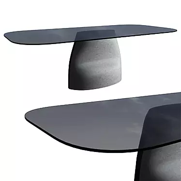 Elegant Gran Sasso Dining Table 3D model image 1 