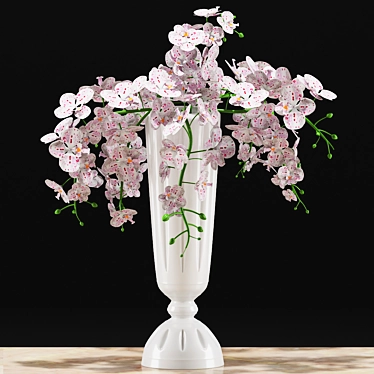 Elegant Orchid Bouquet 3D model image 1 