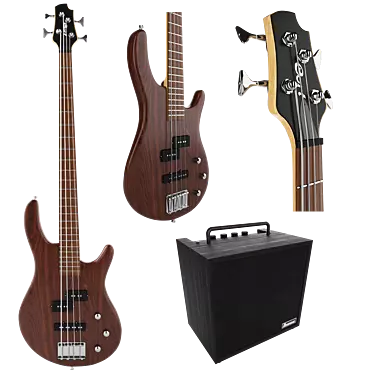 Cort Bass Guitar: Ibanez Amplifier 3D model image 1 