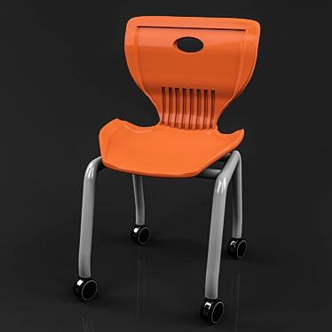 Plastic modern  office conference chair with wheels