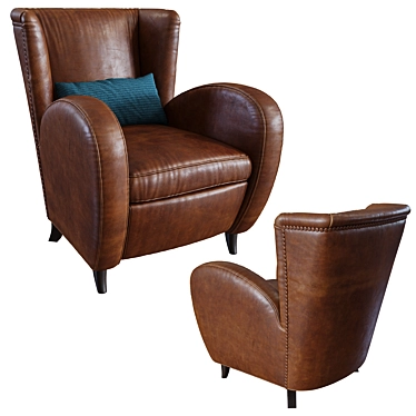 Baxter Lola: Sleek & Stylish Armchair 3D model image 1 