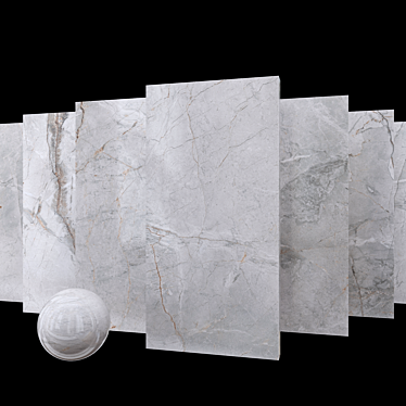 Marble Quest Gray Tiles Set 3D model image 1 