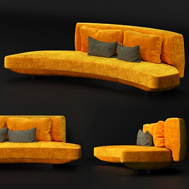 Luxury Audrey Sofa: Gallotti & Radice 3D model image 1 