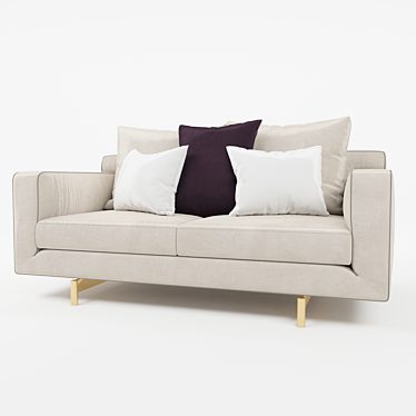 Title: Taylor Sofa: Plush Comfort & Exquisite Details 3D model image 1 