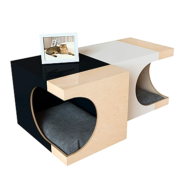 Lunarbox Wooden Pet House 3D model image 1 