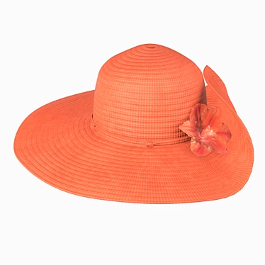 Summer Chic Floppy Hat 3D model image 1 