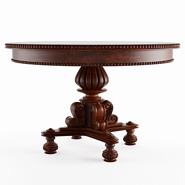 Elegant Round Table | 1200х800 mm 3D model image 1 