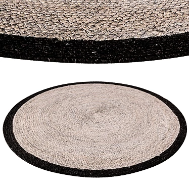 Modern Jute Rug by Kave Home 3D model image 1 