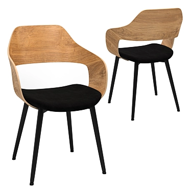 Modern Hvidovre Chair - Elevated Comfort 3D model image 1 