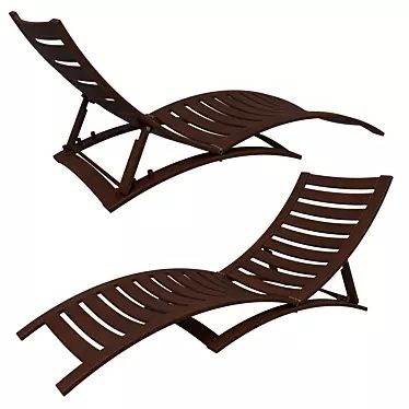 Lucien Deck Chair by La Forma: Relax in Style 3D model image 1 