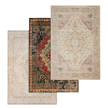 High-Quality Carpets Set 3D model image 1 