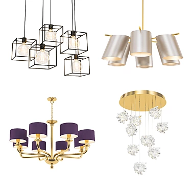 Modern Chandeliers Collection 3D model image 1 