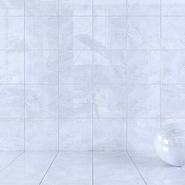 Alpha Bianco Wall Tiles: Multi-Texture 60x60 cm 3D model image 1 