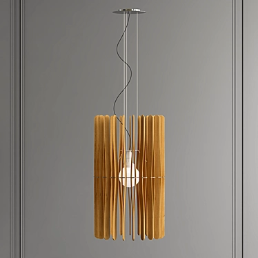 Sleek Suspension Light: Stick 3D model image 1 