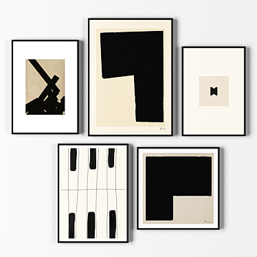 Versatile 5-Piece Frame Collection 3D model image 1 