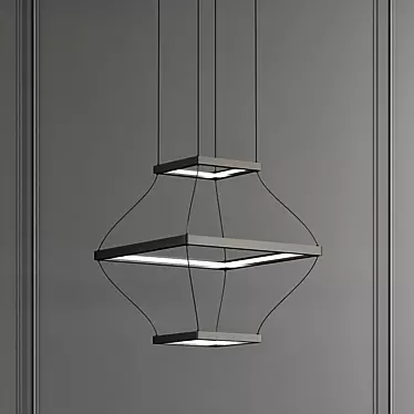 Modern Minimalist Lantern Pendant 3D model image 1 